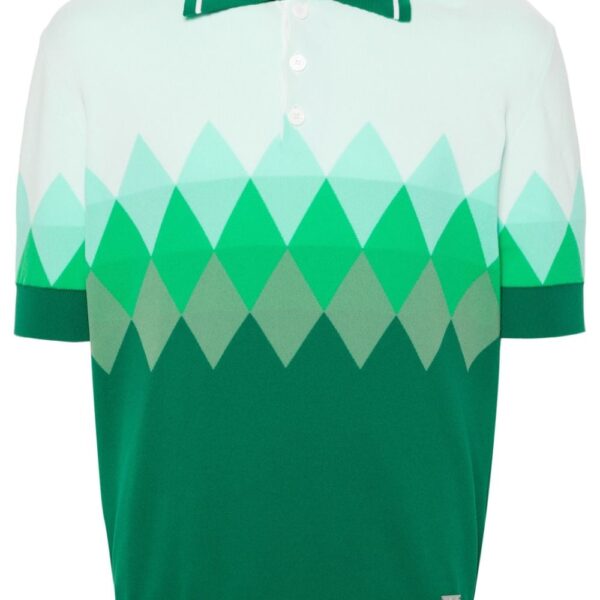 Dsquared2  diamond-pattern polo shirt