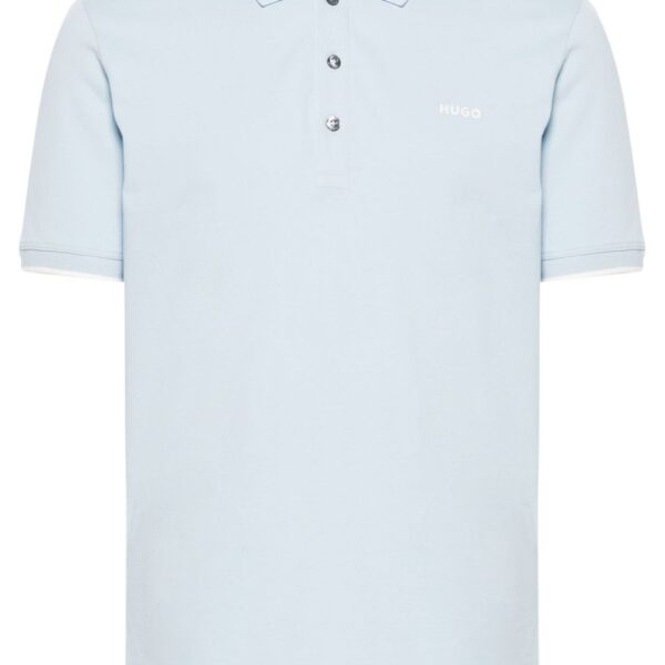 HUGO logo-appliqué piqué polo shirt
