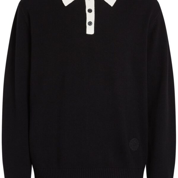 Karl Lagerfeld cotton knitted polo shirt