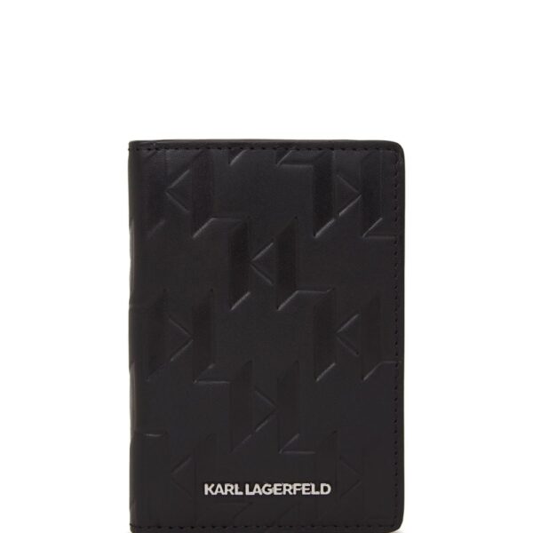 Karl Lagerfeld K/Loom leather card holder