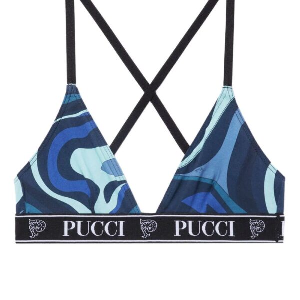 PUCCI  logo-print cotton bra (set of three)