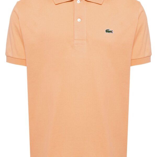 Lacoste logo-applique striped cotton polo