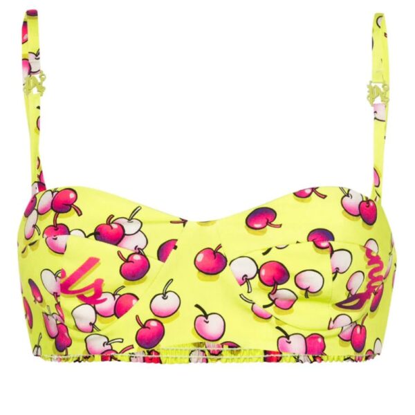 Palm Angels  cherries-print balconette bra
