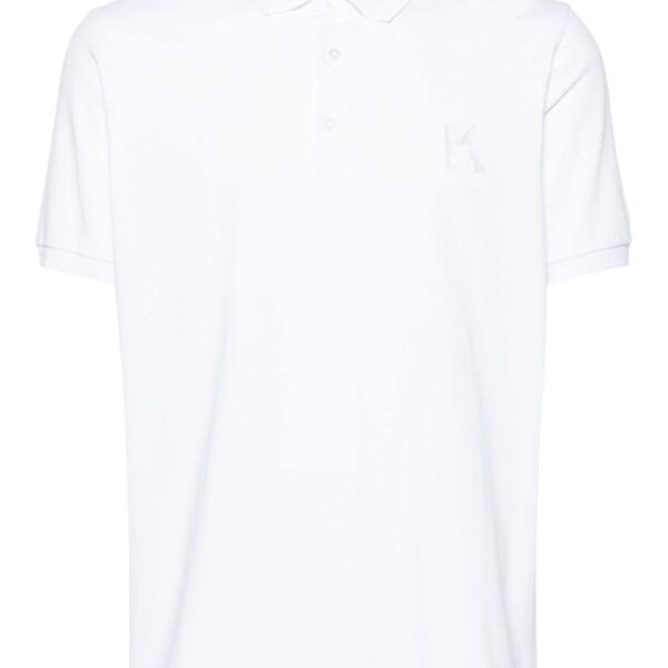 Karl Lagerfeld logo-embroidered jersey polo shirt