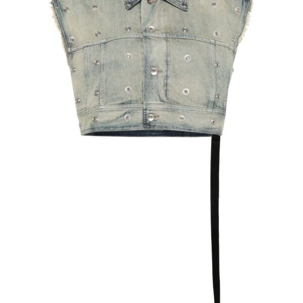 Rick Owens DRKSHDW  Jumbo Worker denim waistcoat jacket