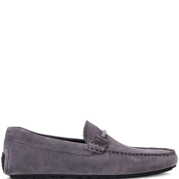 BOSS  branded-hardware suede loafers