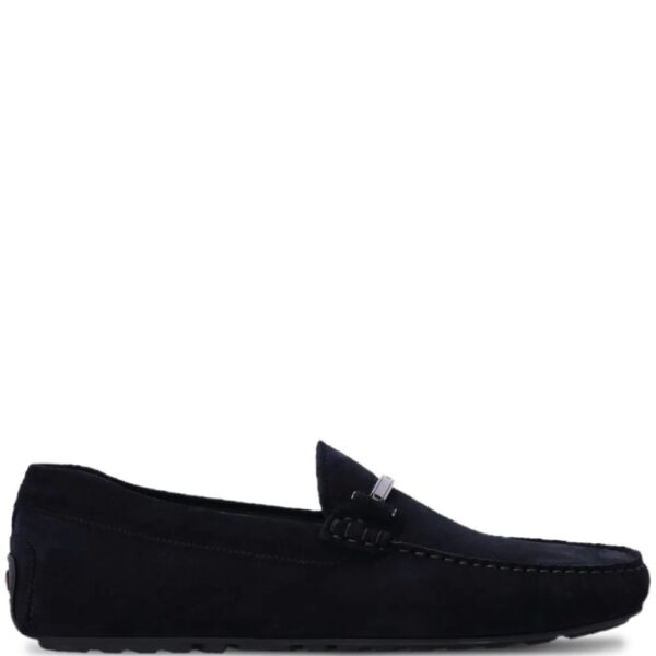 BOSS  branded-hardware suede loafers