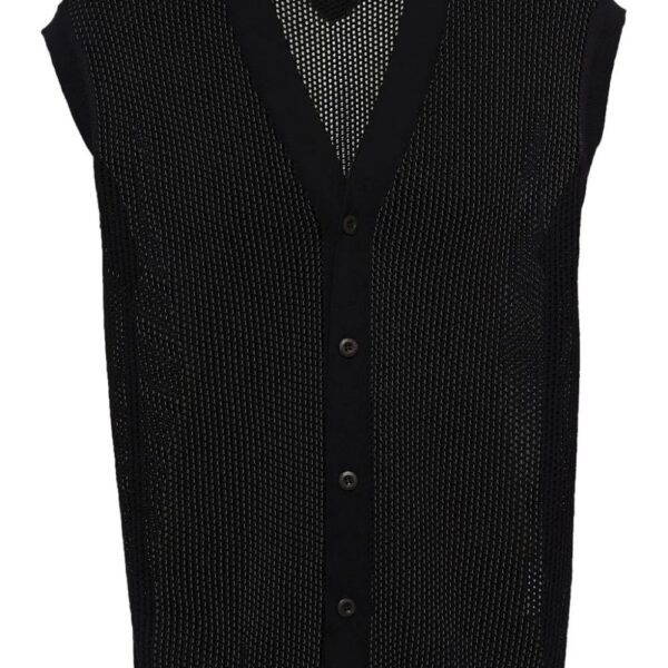 Prada  open-knit V-neck cardigan