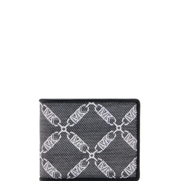 Michael Kors monogram-jacquard bi-fold wallet