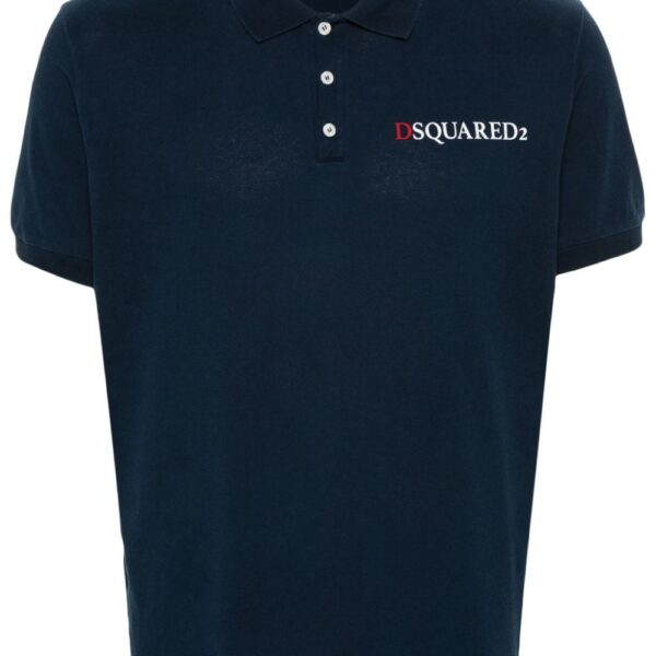 Dsquared2 logo-print cotton polo shirt