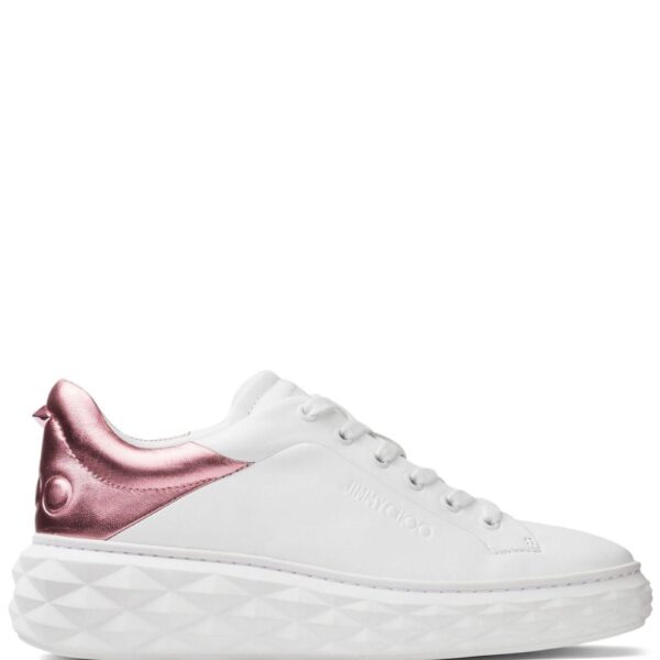 Jimmy Choo Diamond Maxi metallic-effect sneakers
