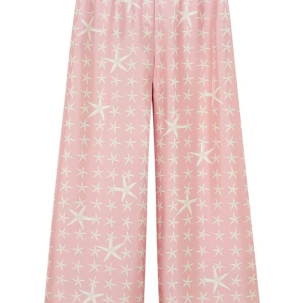 Versace  Stella Marina silk trousers