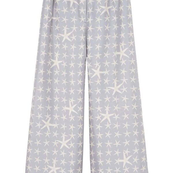 Versace  Stella Marina silk trousers