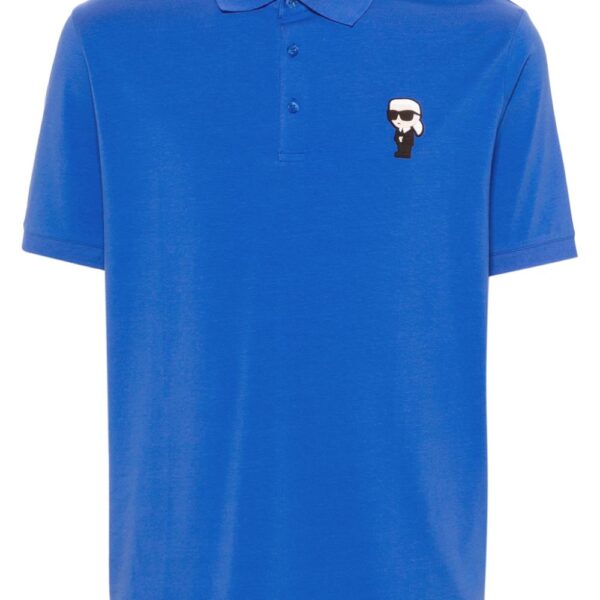 Karl Lagerfeld appliqué-logo polo shirt