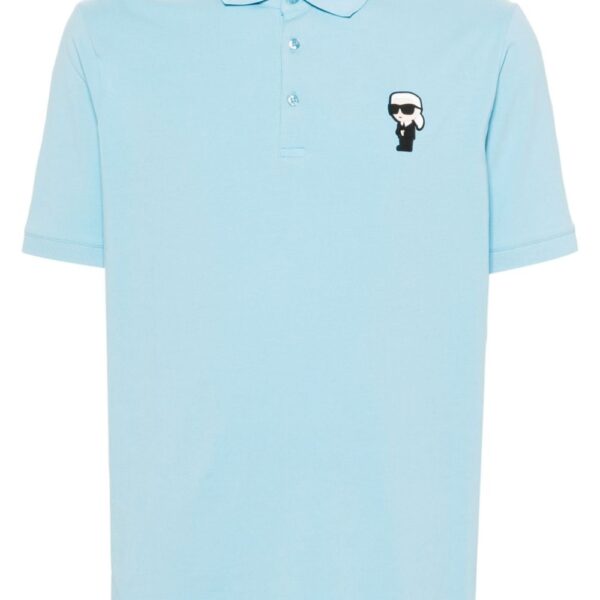 Karl Lagerfeld appliqué-logo polo shirt