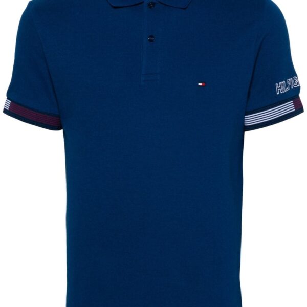 Tommy Hilfiger embroidered-logo piqué polo shirt