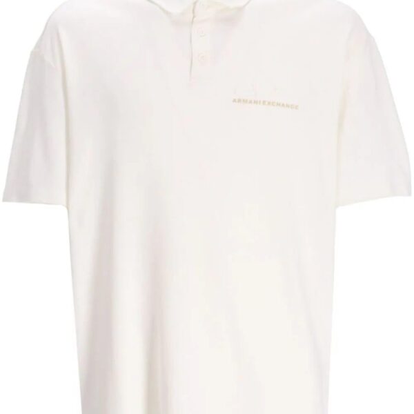 Armani Exchange  logo-print cotton polo shirt