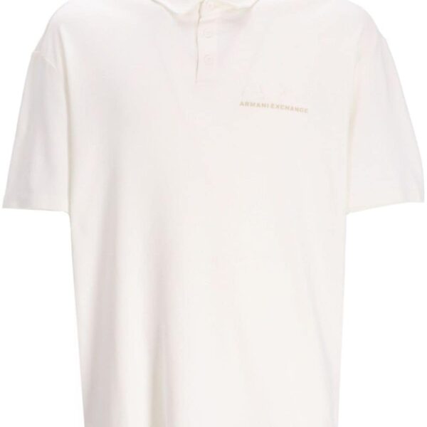 Armani Exchange logo-print cotton polo shirt