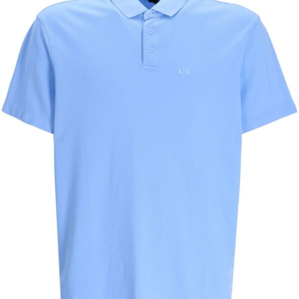 Armani Exchange logo-print cotton polo shirt