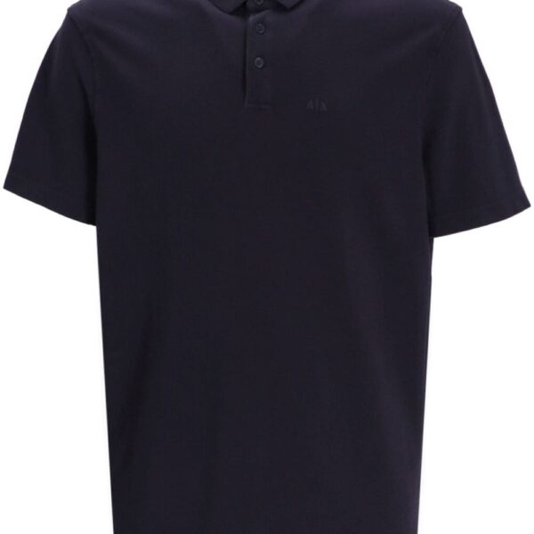 Armani Exchange logo-print cotton polo shirt