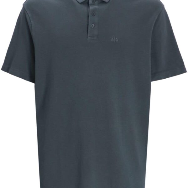 Armani Exchange logo-print cotton polo shirt