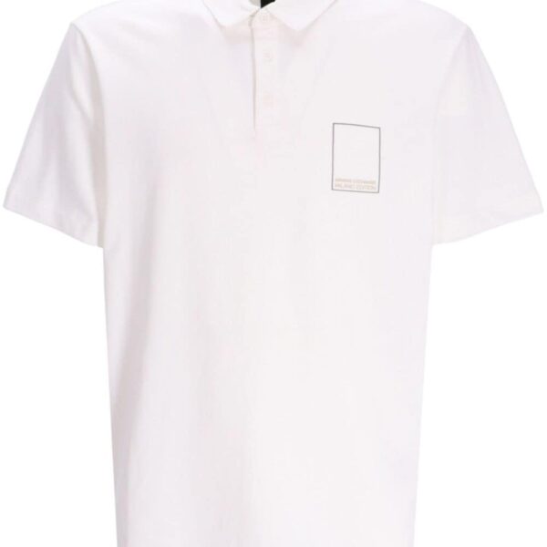 Armani Exchange logo-print cotton polo shirt