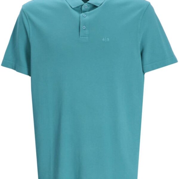 Armani Exchange logo-print cotton polo shirt