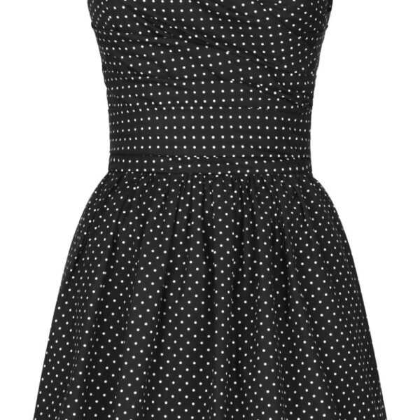Dolce & Gabbana polka-dot bustier minidress