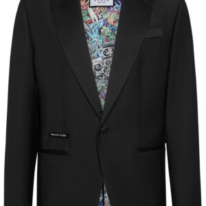 Philipp Plein  beaded peak-lapel blazer