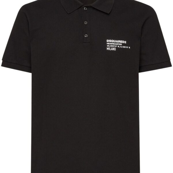 Dsquared2 logo-print cotton polo shirt