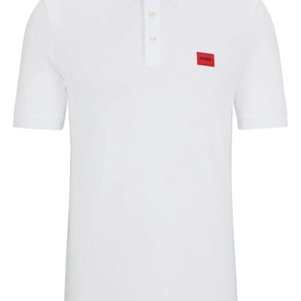 HUGO  logo-appliqué cotton polo shirt