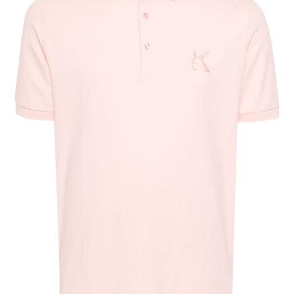 Karl Lagerfeld logo-embroidered jersey polo shirt
