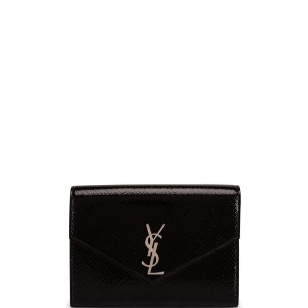 Saint Laurent Cassandre patent-leather clutch bag