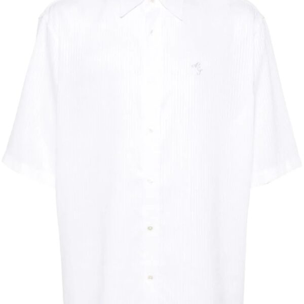 Acne Studios  logo-embroidered striped shirt