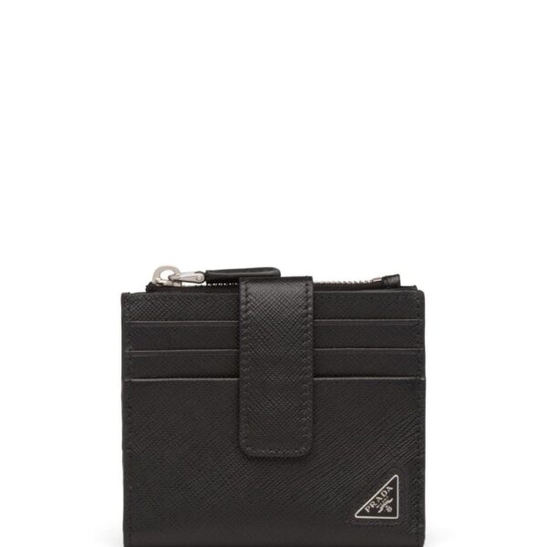 Prada saffiano-leather bi-fold cardholder