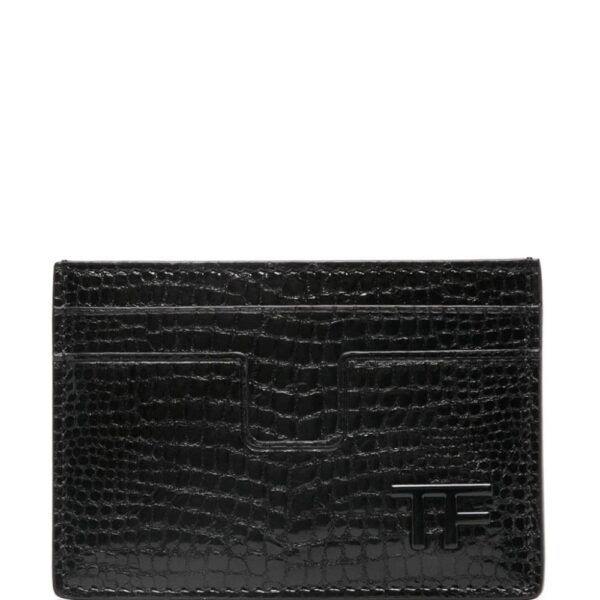 TOM FORD lizard-skin effect cardholder
