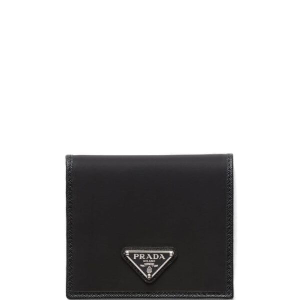 Prada Re-Nylon enamel-triangle logo wallet