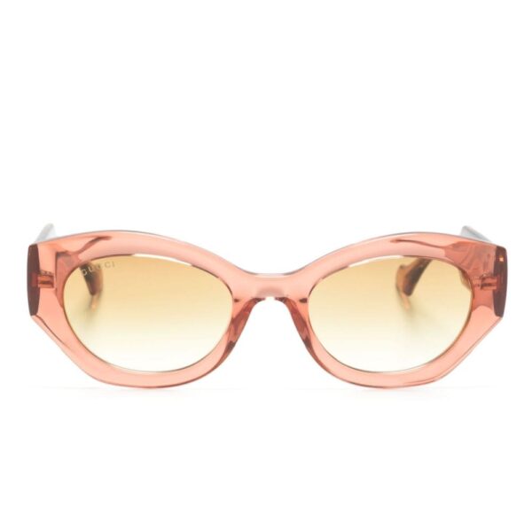 Gucci Eyewear Interlocking G-logo oval-frame sunglasses