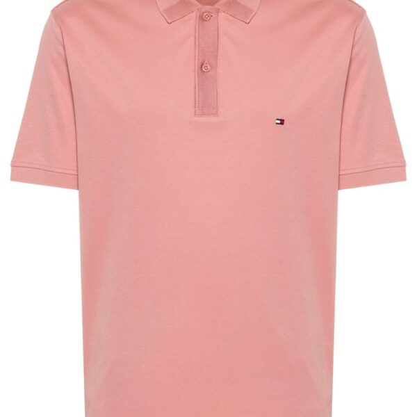 Tommy Hilfiger logo-embroidered organic cotton polo shirt