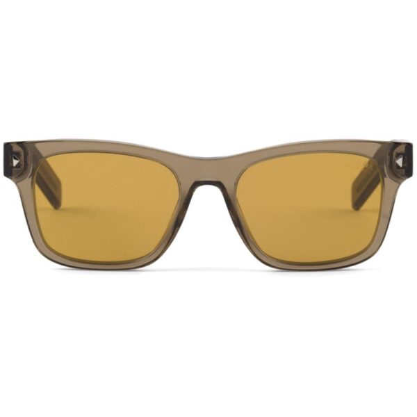 Prada Eyewear striped metal detail rectangle-frame sunglasses