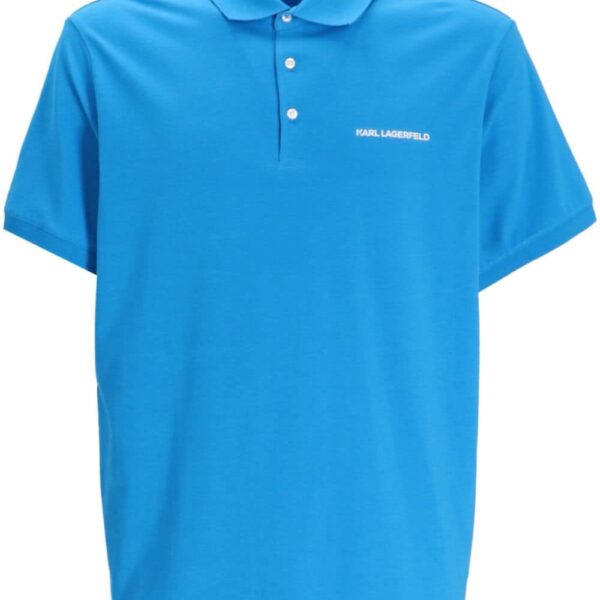 Karl Lagerfeld logo-print short-sleeve polo shirt