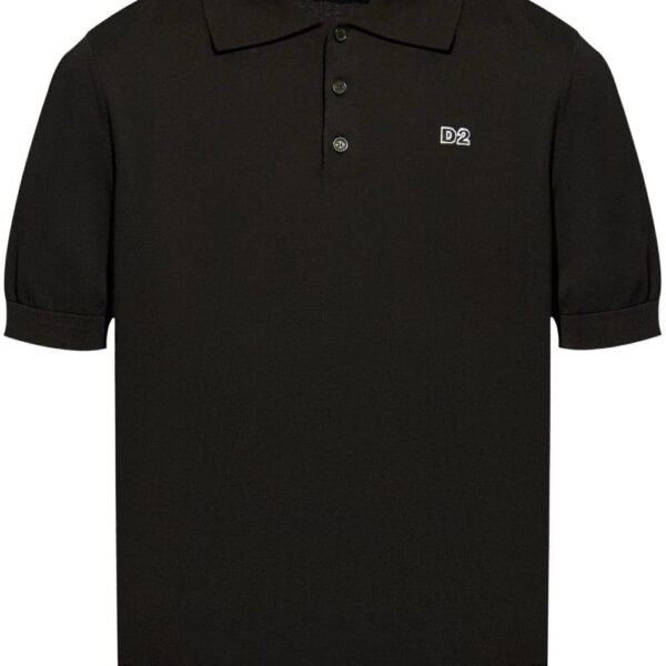 DSQUARED2  logo patch polo shirt