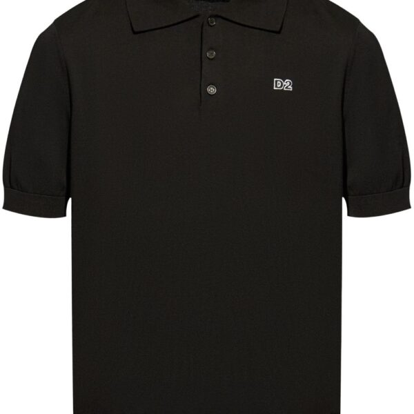 Dsquared2 logo patch polo shirt