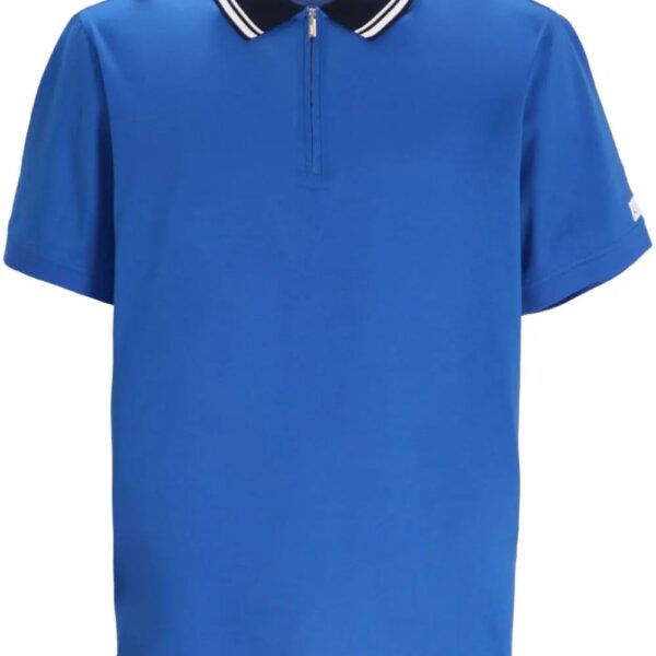Karl Lagerfeld  contrasting-collar cotton polo shirt