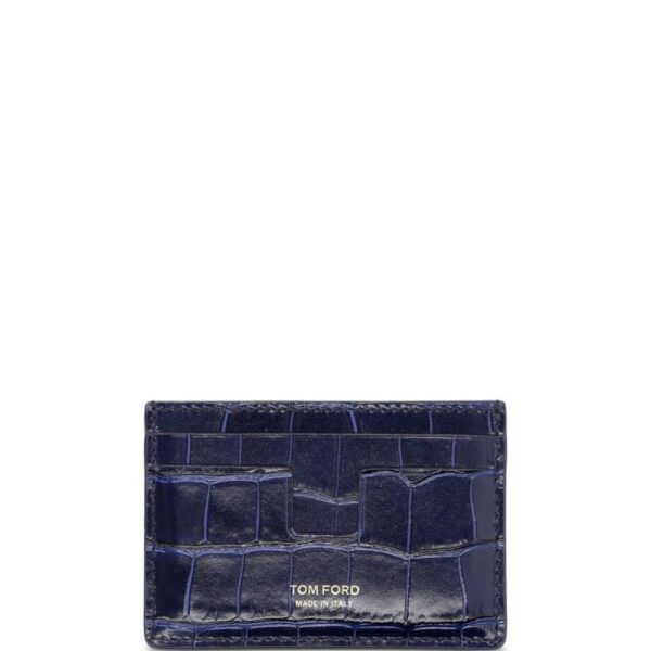 TOM FORD crocodile-embossed leather cardholder