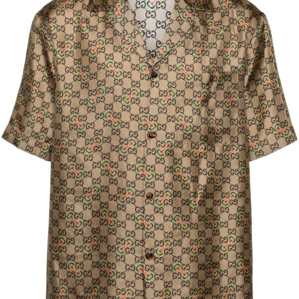 Gucci  GG-Horsebit silk shirt