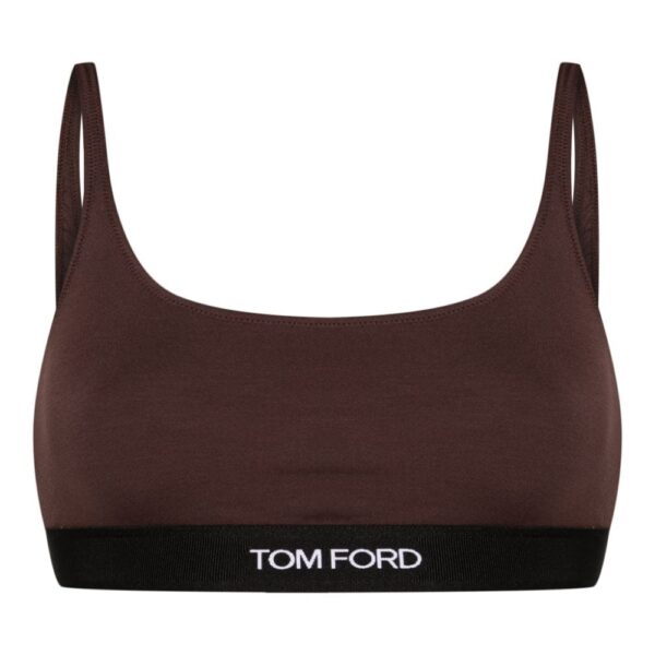 TOM FORD  logo-jacquard bralette