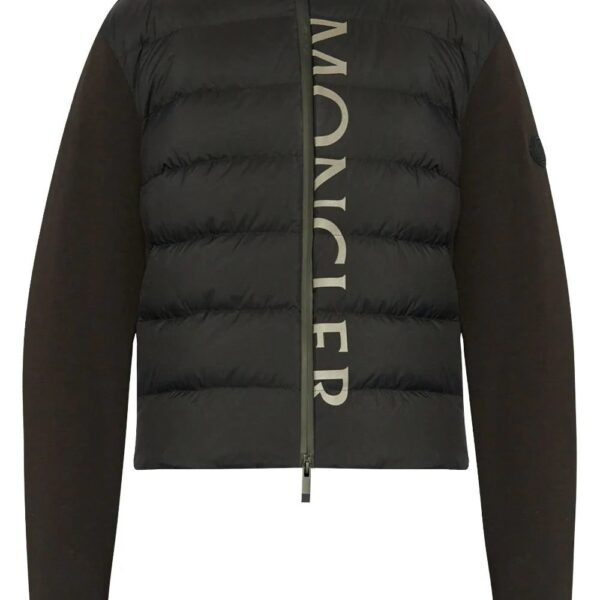 Moncler  logo-print hooded padded jacket