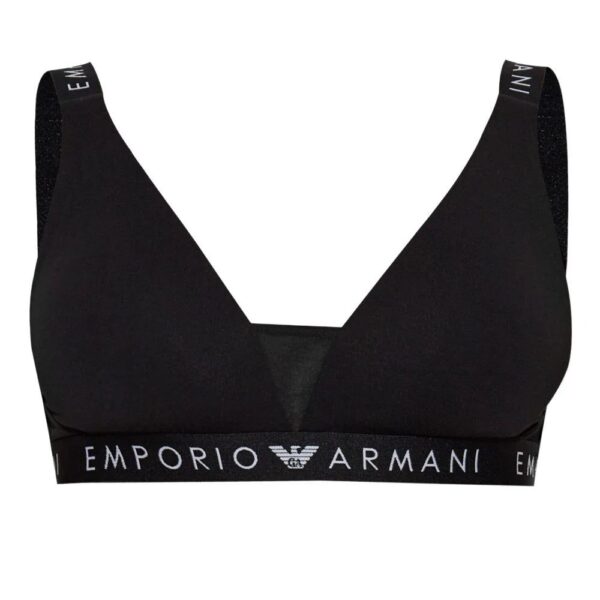Emporio Armani  Iconic logo-underband bra