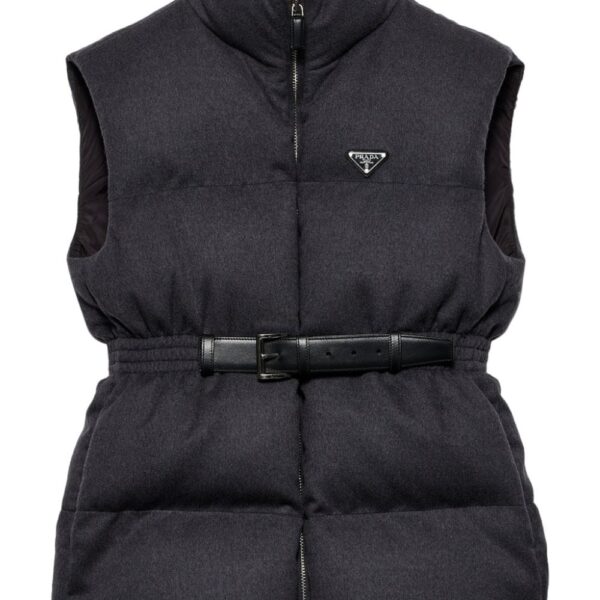 Prada  belted down-padded gilet